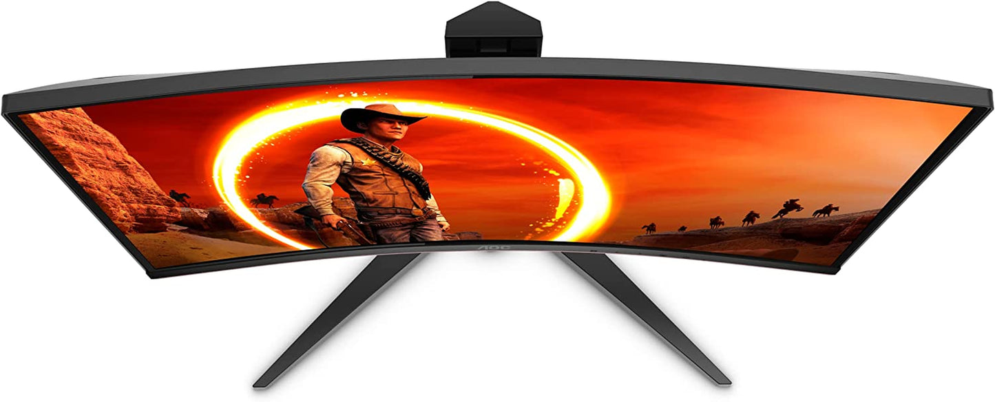 C24G1A 24" Curved Frameless Gaming Monitor, FHD 1920X1080, 1500R, VA, 1Ms MPRT, 165Hz (144Hz Supported), Freesync Premium, Height Adjustable Black